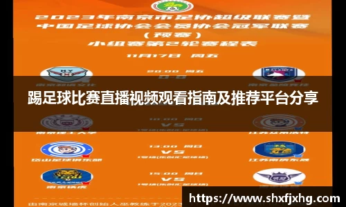 踢足球比赛直播视频观看指南及推荐平台分享